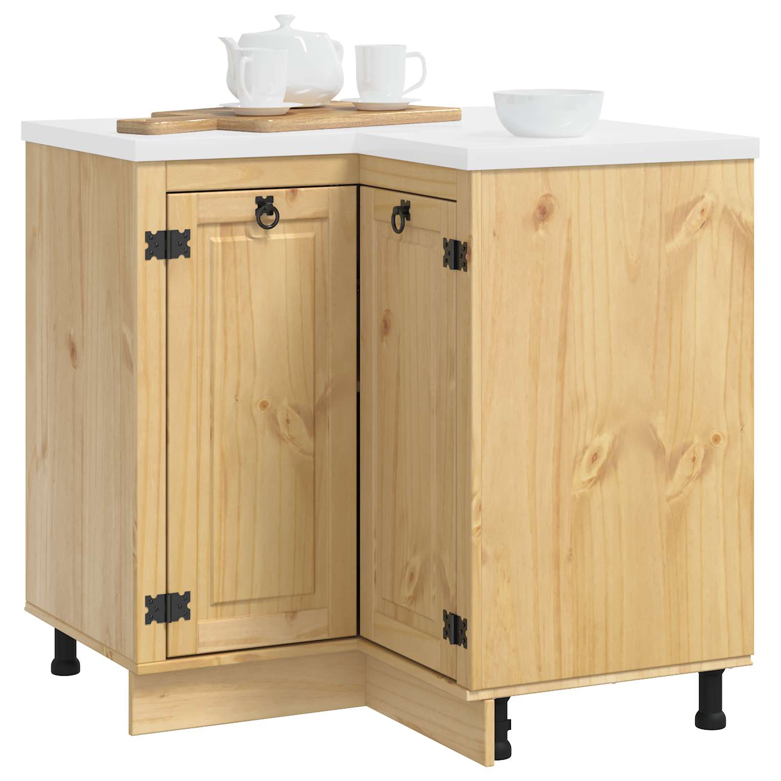 Armadietto SKI Marrone Miele 80 x 80 x 81 cm Pino massello | homemem39