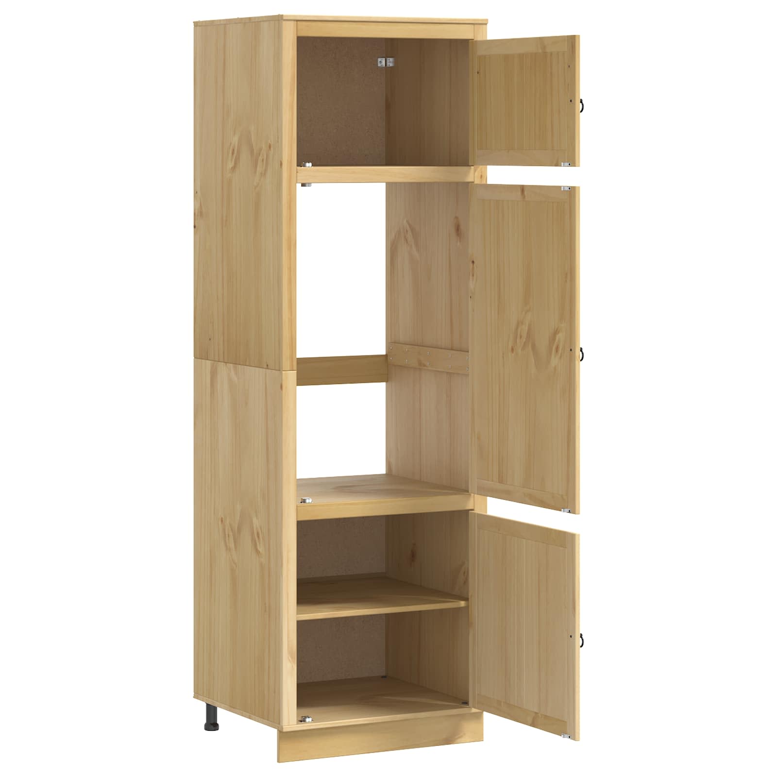 Armadietto SKI Marrone Miele 66 x 58 x 207 cm Pino massello | homemem39