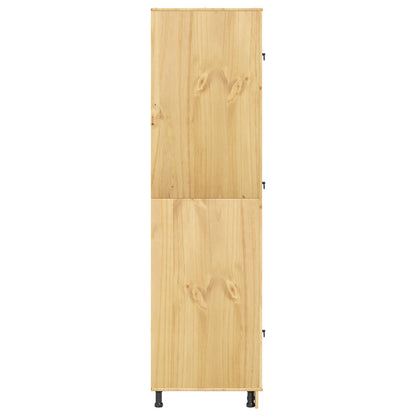 Armadietto SKI Marrone Miele 66 x 58 x 207 cm Pino massello | homemem39