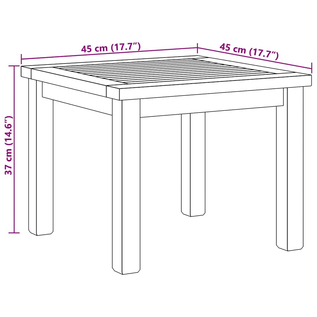 Tavolino da salotto Marrone 45 x 45 x 36 cm | homemem39
