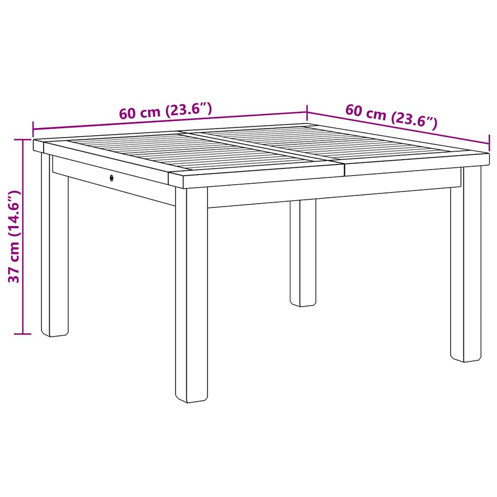 Tavolino da salotto Marrone 60 x 60 x 36 cm | homemem39