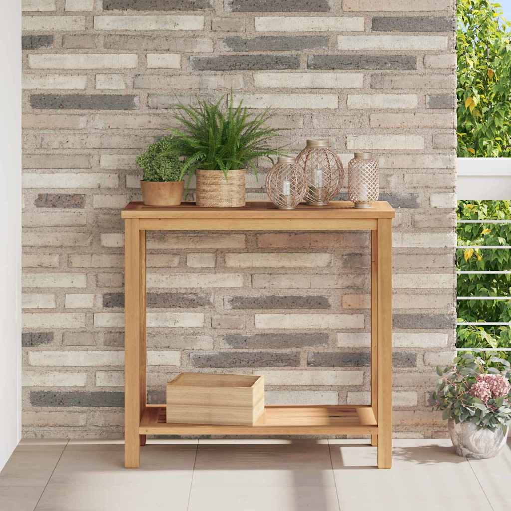Tavolo consolle Marrone 80 x 35 x 75 cm Legno di teak solido | homemem39