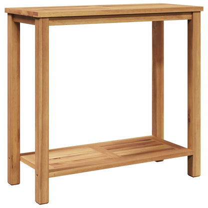 Tavolo consolle Marrone 80 x 35 x 75 cm Legno di teak solido | homemem39