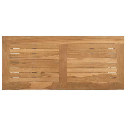 Tavolo consolle Marrone 80 x 35 x 75 cm Legno di teak solido | homemem39
