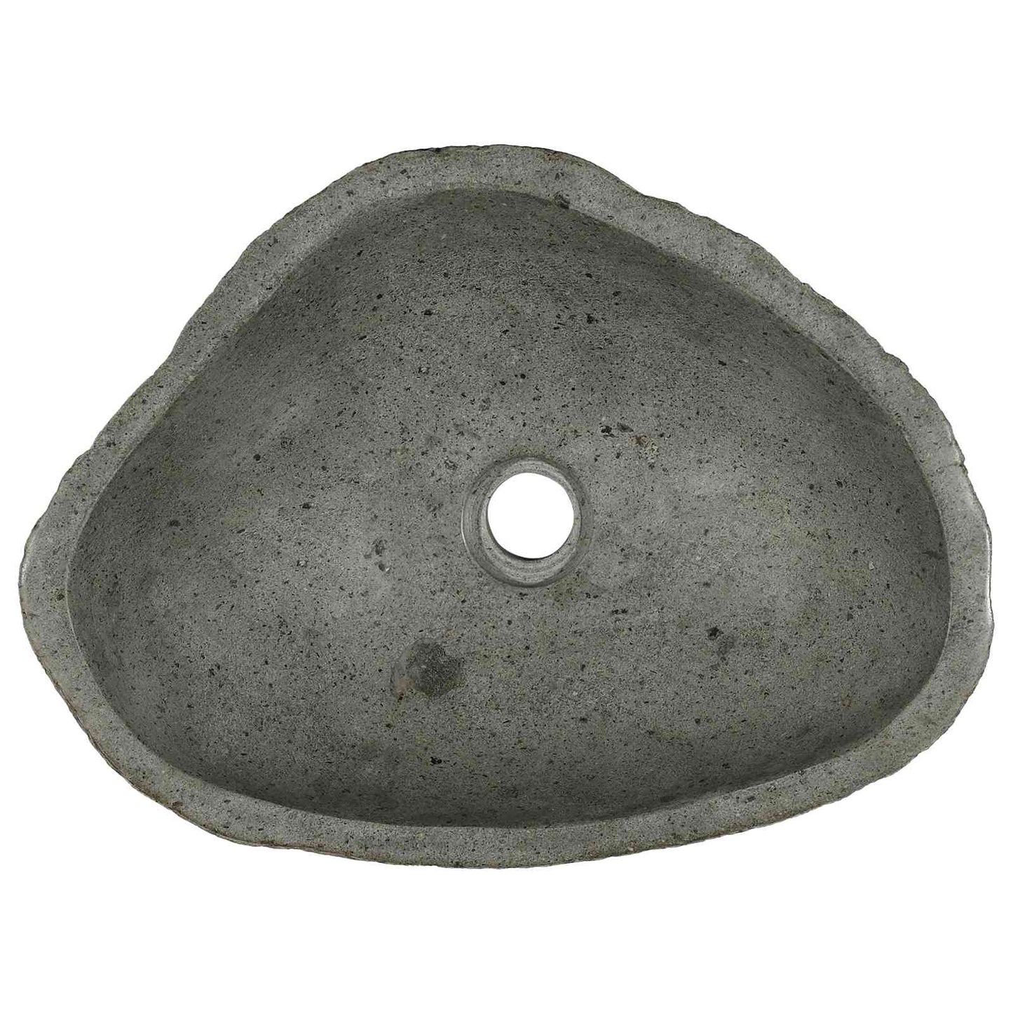 Basin in pietra fluviale Grigio chiaro 52 x 40 x 15 cm | homemem39