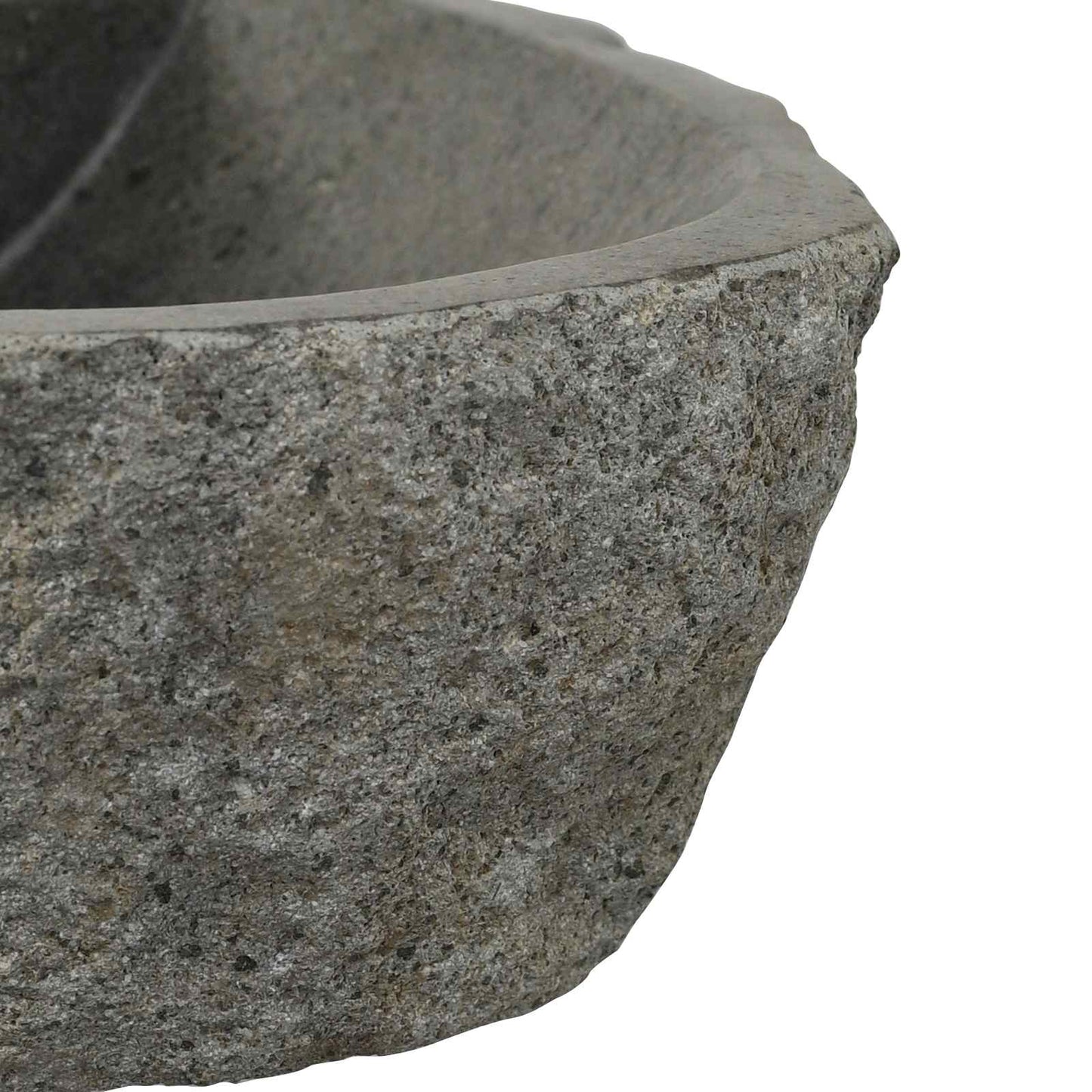 Lavabo a parete Grigio 37 x 30 x 12 cm Pietra fiume | homemem39