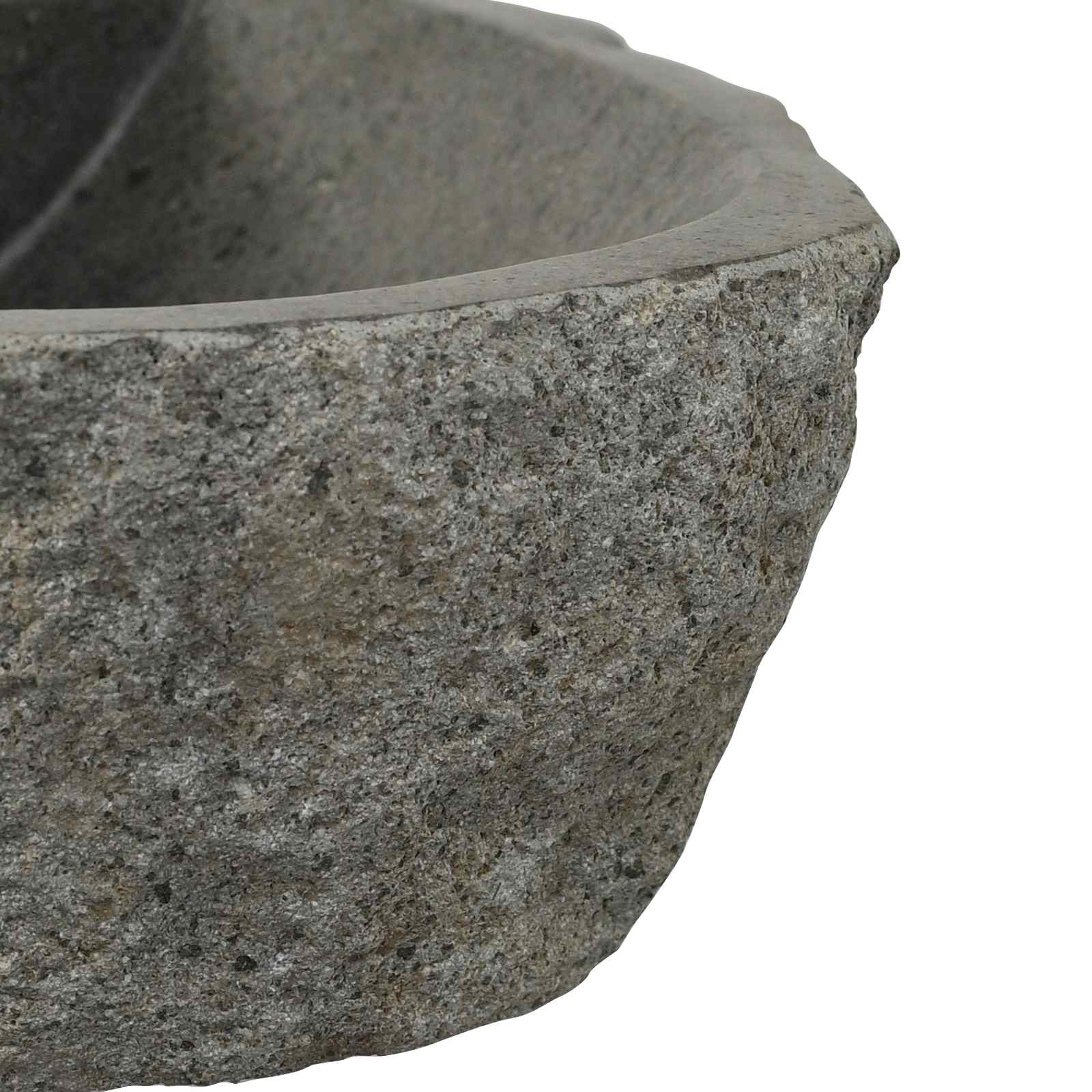 Lavabo a parete Grigio 37 x 30 x 12 cm Pietra fiume | homemem39