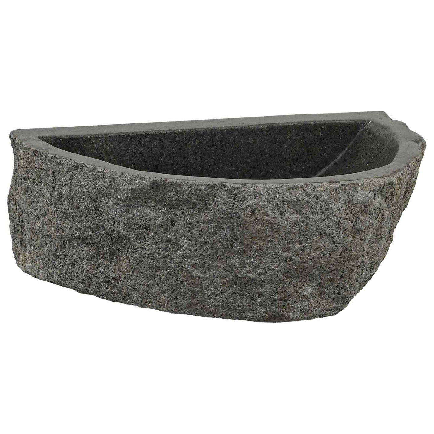 Lavabo a parete Grigio 37 x 30 x 12 cm Pietra fiume | homemem39