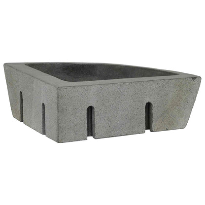 Lavabo Grigio (38-45) x (38-45) x 12 cm Pietra di Fiume