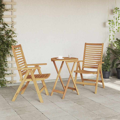 Sedie da giardino 2 pcs Marrone 52 x 64.5 x 108 cm