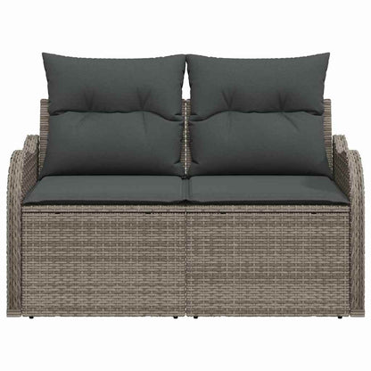 Divano da giardino Grigio 121 x 62 x 69cm polyrattan | homemem39