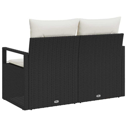 Divano da giardino con cuscino 120 x 62 x 69 cm. polyrattan | homemem39