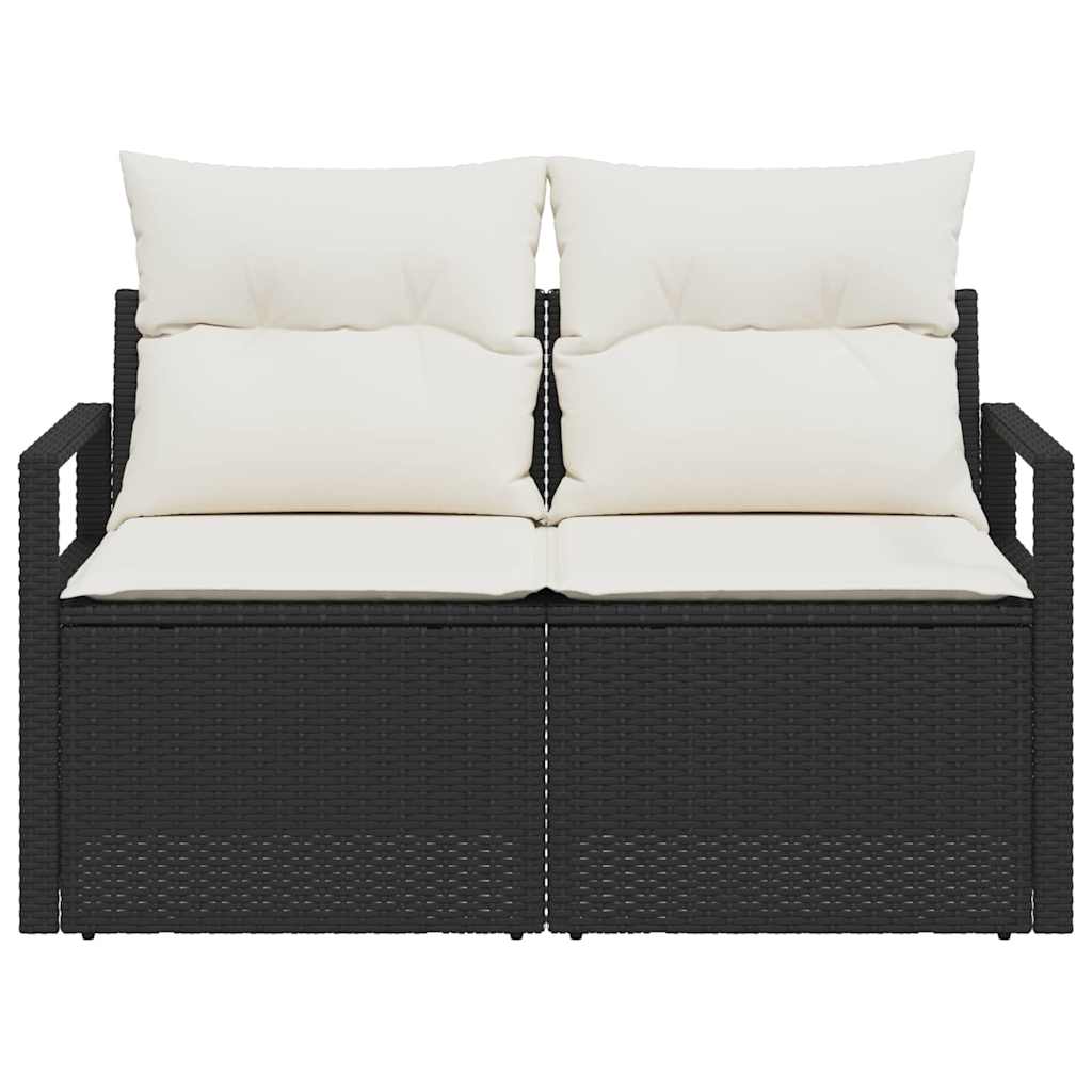 Divano da giardino con cuscino 120 x 62 x 69 cm. polyrattan | homemem39