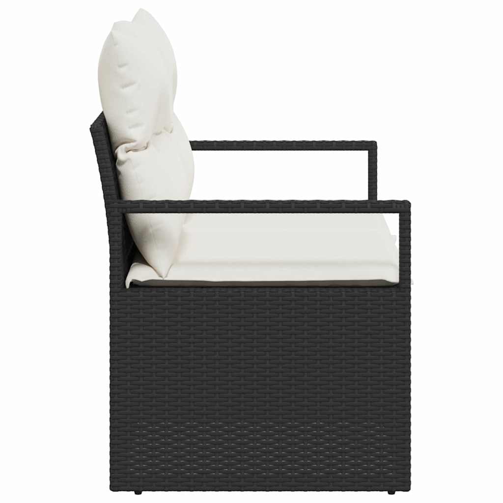 Divano da giardino con cuscino 120 x 62 x 69 cm. polyrattan | homemem39