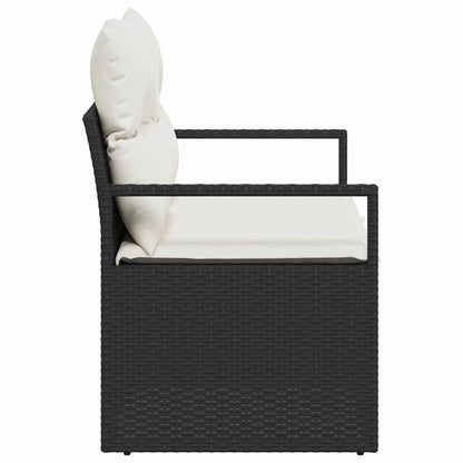 Divano da giardino con cuscino 120 x 62 x 69 cm. polyrattan | homemem39
