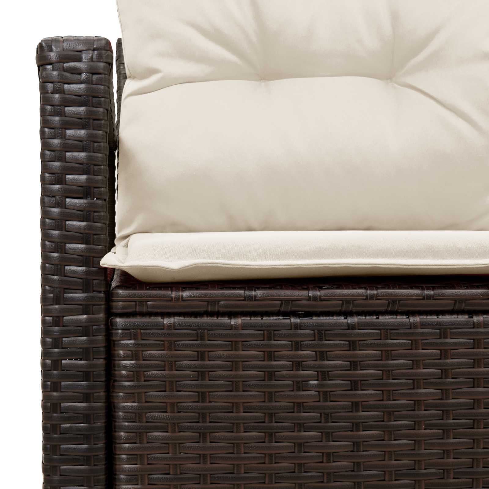 Divano da giardino con cuscino 120 x 62 x 69 cm. polyrattan | homemem39