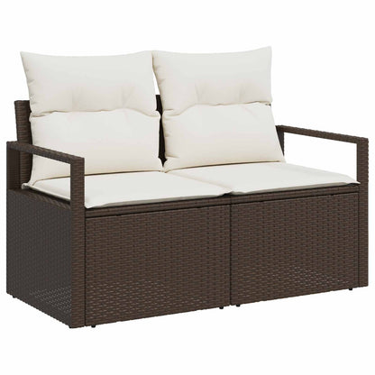Divano da giardino con cuscino 120 x 62 x 69 cm. polyrattan