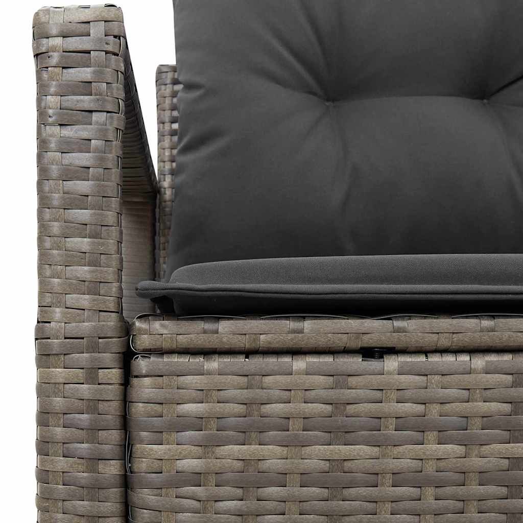 Divano da giardino con cuscino 120 x 62 x 69 cm. polyrattan | homemem39