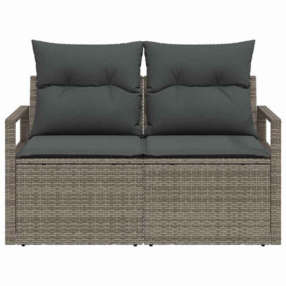Divano da giardino con cuscino 120 x 62 x 69 cm. polyrattan | homemem39