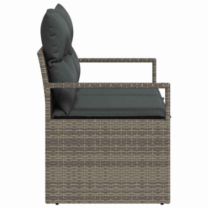 Divano da giardino con cuscino 120 x 62 x 69 cm. polyrattan | homemem39