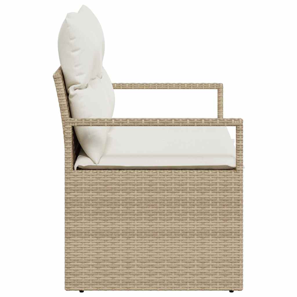 Divano da giardino con cuscino 120 x 62 x 69 cm. polyrattan | homemem39