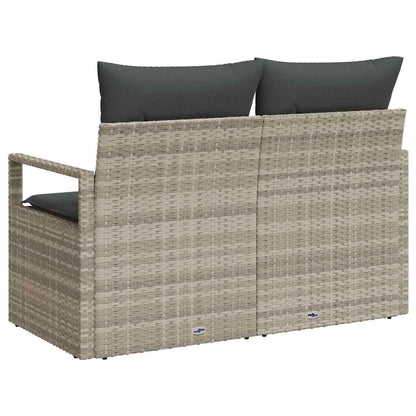 Divano da giardino con cuscino 120 x 62 x 69 cm. polyrattan | homemem39