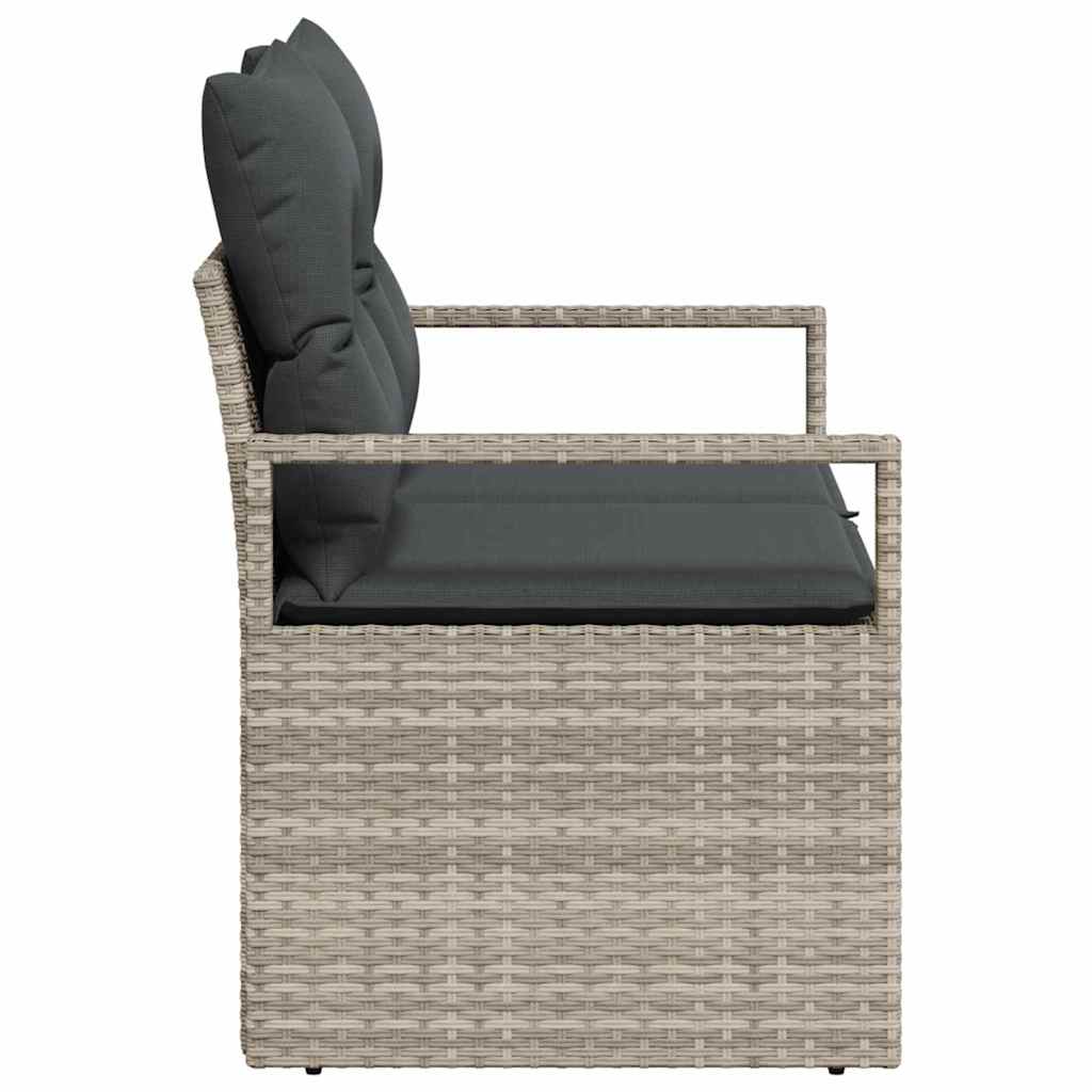 Divano da giardino con cuscino 120 x 62 x 69 cm. polyrattan | homemem39