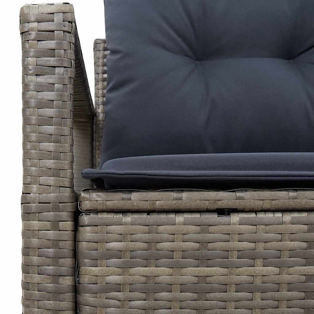 Divano da giardino con cuscino 120 x 62 x 69 cm. polyrattan | homemem39