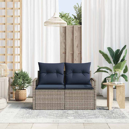 Divano da giardino con cuscino 120 x 62 x 69 cm. polyrattan | homemem39