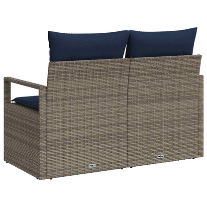 Divano da giardino con cuscino 120 x 62 x 69 cm. polyrattan | homemem39