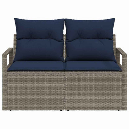 Divano da giardino con cuscino 120 x 62 x 69 cm. polyrattan | homemem39