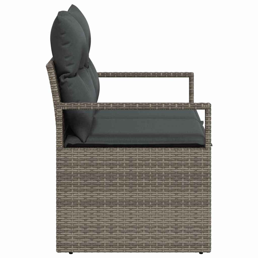 Divano da giardino con cuscino 120 x 62 x 69 cm. polyrattan | homemem39