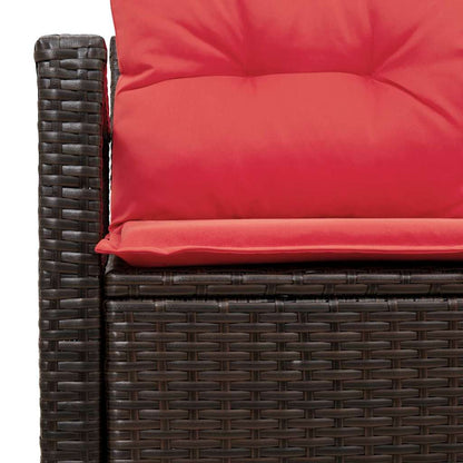 Divano da giardino con cuscino 120 x 62 x 69 cm. polyrattan