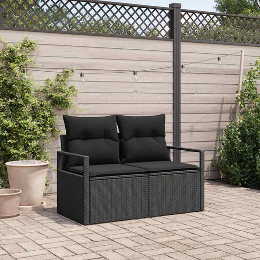 Divano da giardino con cuscino 120 x 62 x 69 cm. polyrattan
