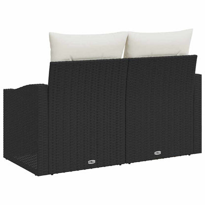 Divano da giardino con cuscino 123 x 62 x 69 cm polyrattan | homemem39