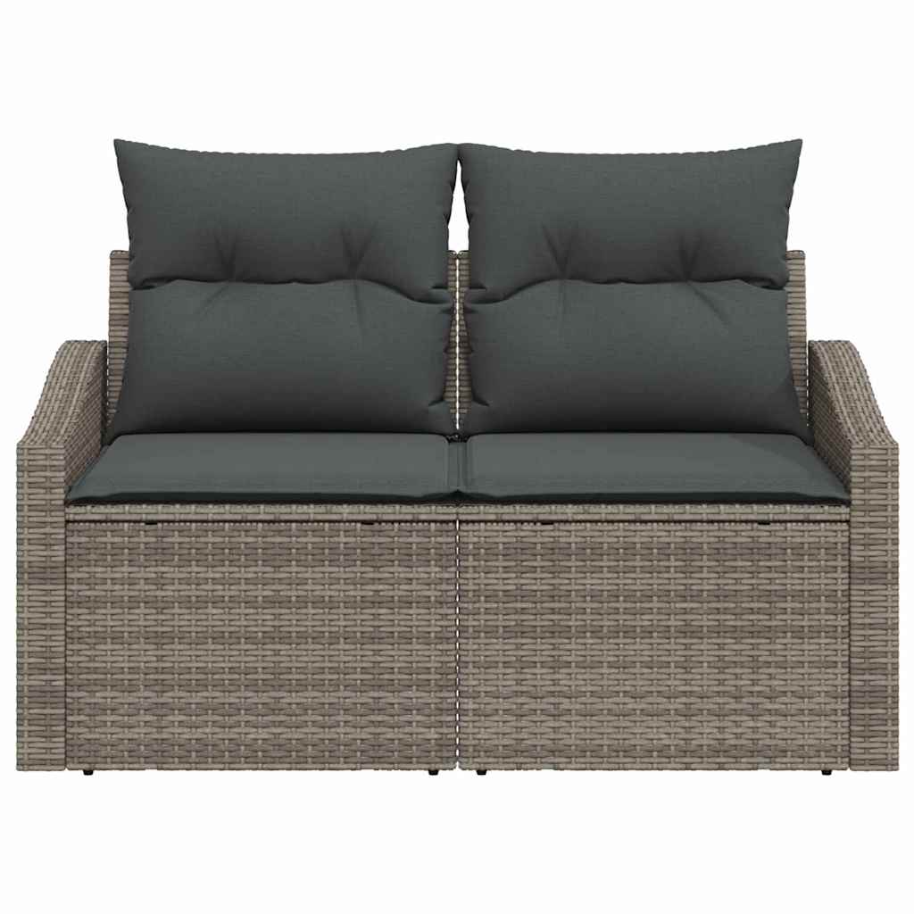Divano da giardino con cuscino 123 x 62 x 69 cm polyrattan | homemem39