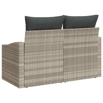 Divano da giardino con cuscino 123 x 62 x 69 cm polyrattan | homemem39