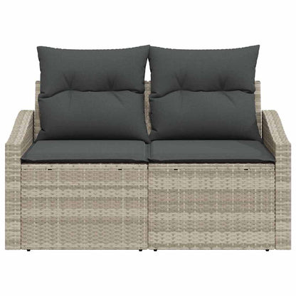 Divano da giardino con cuscino 123 x 62 x 69 cm polyrattan | homemem39