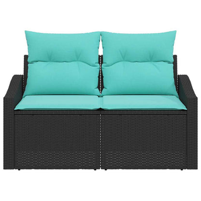Divano da giardino Grigio 123 x 62 x 69cm polyrattan | homemem39