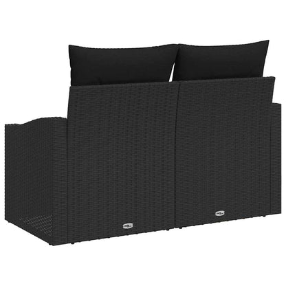 Divano da giardino con cuscino 123 x 62 x 69 cm polyrattan | homemem39