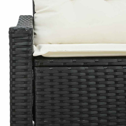 Divano da giardino con cuscino 123 x 62 x 69 cm polyrattan | homemem39