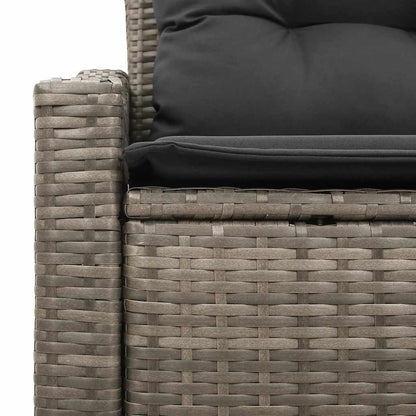 Divano da giardino con cuscino 123 x 62 x 69 cm polyrattan | homemem39