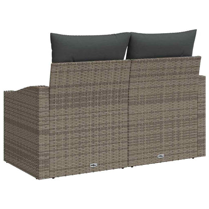 Divano da giardino con cuscino 123 x 62 x 69 cm polyrattan | homemem39