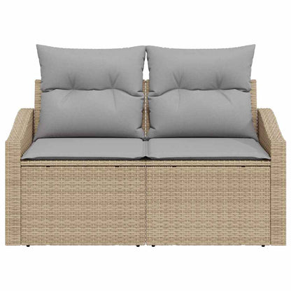 Divano da giardino con cuscino 123 x 62 x 69 cm polyrattan | homemem39