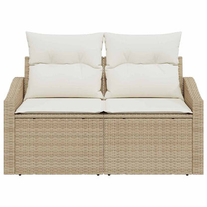 Divano da giardino con cuscino 123 x 62 x 69 cm polyrattan | homemem39