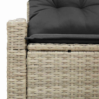 Divano da giardino con cuscino 123 x 62 x 69 cm polyrattan | homemem39