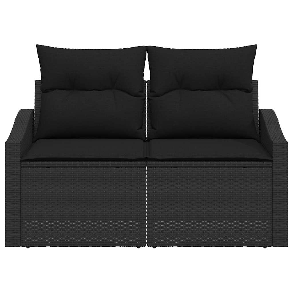 Divano da giardino con cuscino 123 x 62 x 69 cm polyrattan | homemem39
