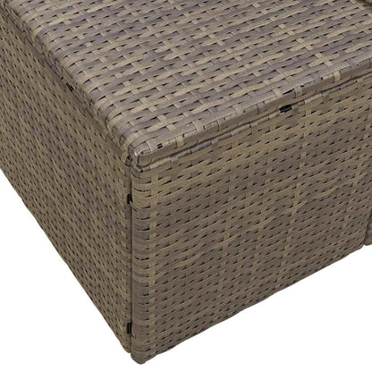 Divano da giardino Grigio 184 x 62 x 69 cm polyrattan | homemem39