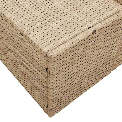 Divano da giardino Beige 184 x 62 x 69 cm polyrattan | homemem39