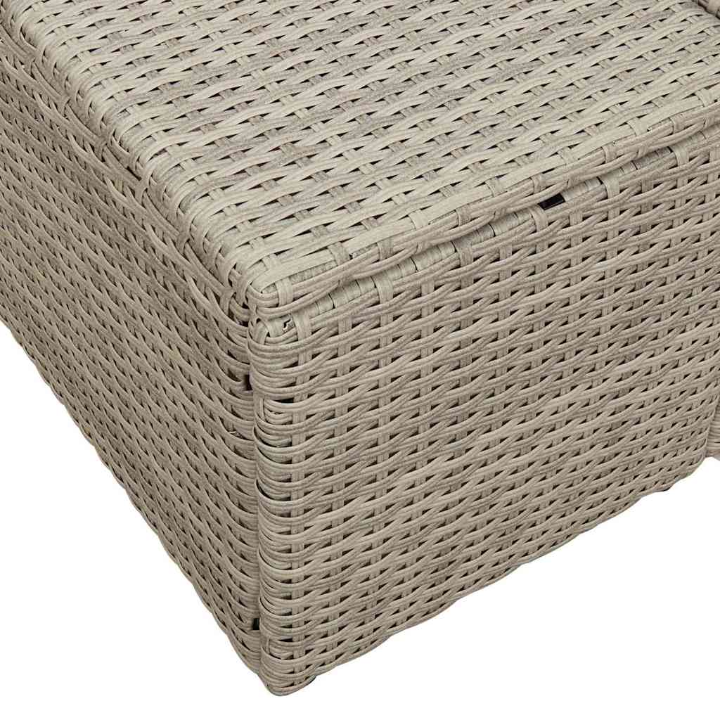 Divano da giardino Grigio 184 x 62 x 69 cm polyrattan | homemem39